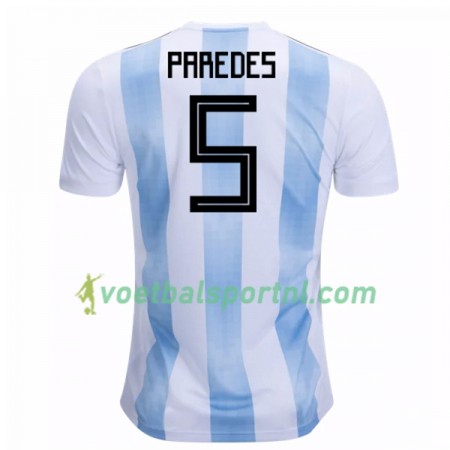 Argentinië Paredes 5 Thuis Shirt WK voetbal 2018